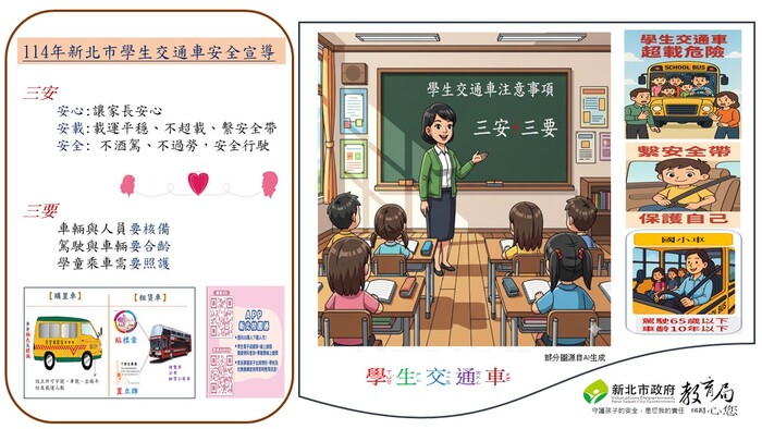 📢【114年學生交通車安全宣導】📢圖片
